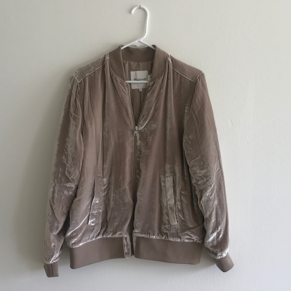 Madewell - Velvet Bomber Jacket - Sz medium